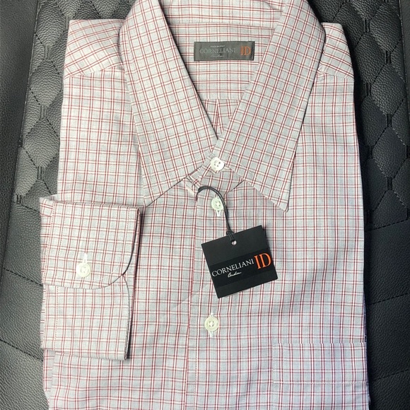 NWT $460 Corneliani Shirt Large - Picture 1 of 4
